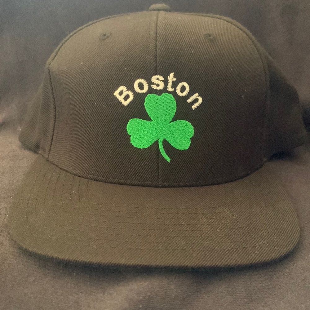 Custom Boston shamrock hat